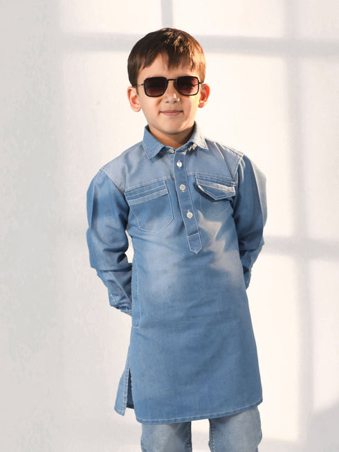 Boy's' Blue Kurta